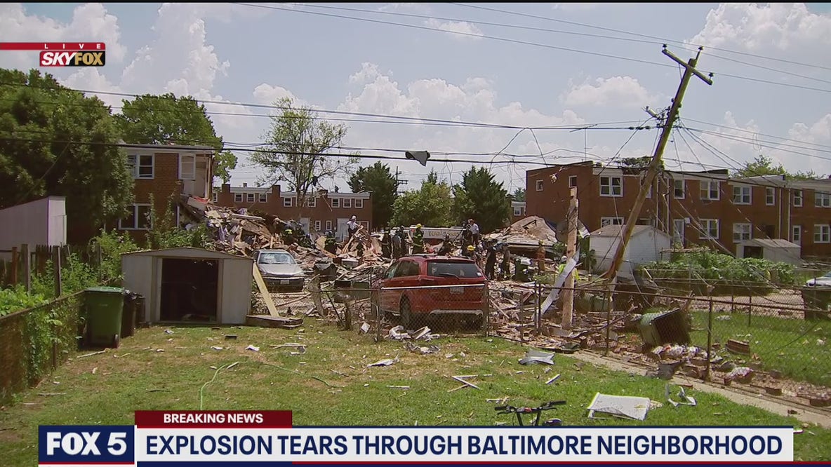 Explosion tears through Baltimore neighborhood